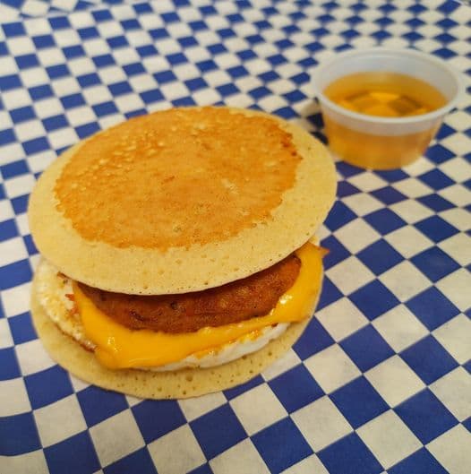 Breakfast Pancake Sandwich photo